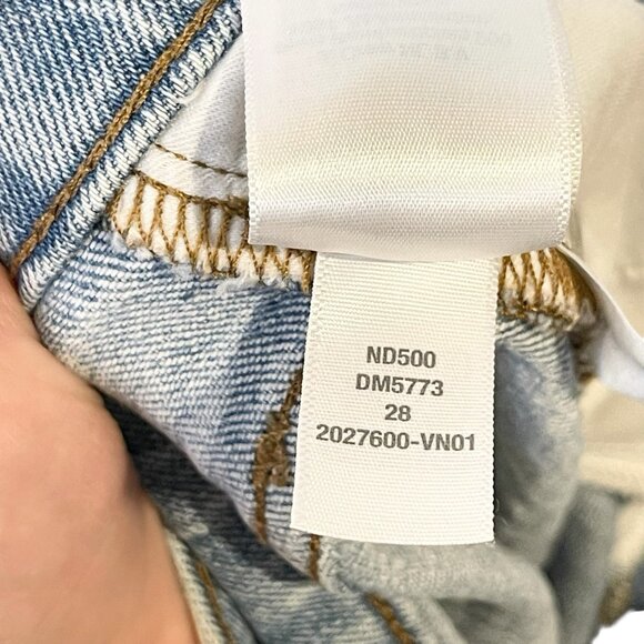 MADEWELL The Perfect Vintage Jean in Coney Wash: Destroyed Edition Distressed 28 - Picture 10 of 10